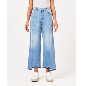 DL1961 Hepburn wide leg high rise jeans blue size 26